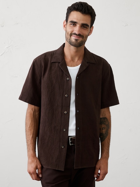 Standard-Fit Coastal Resort Shirt