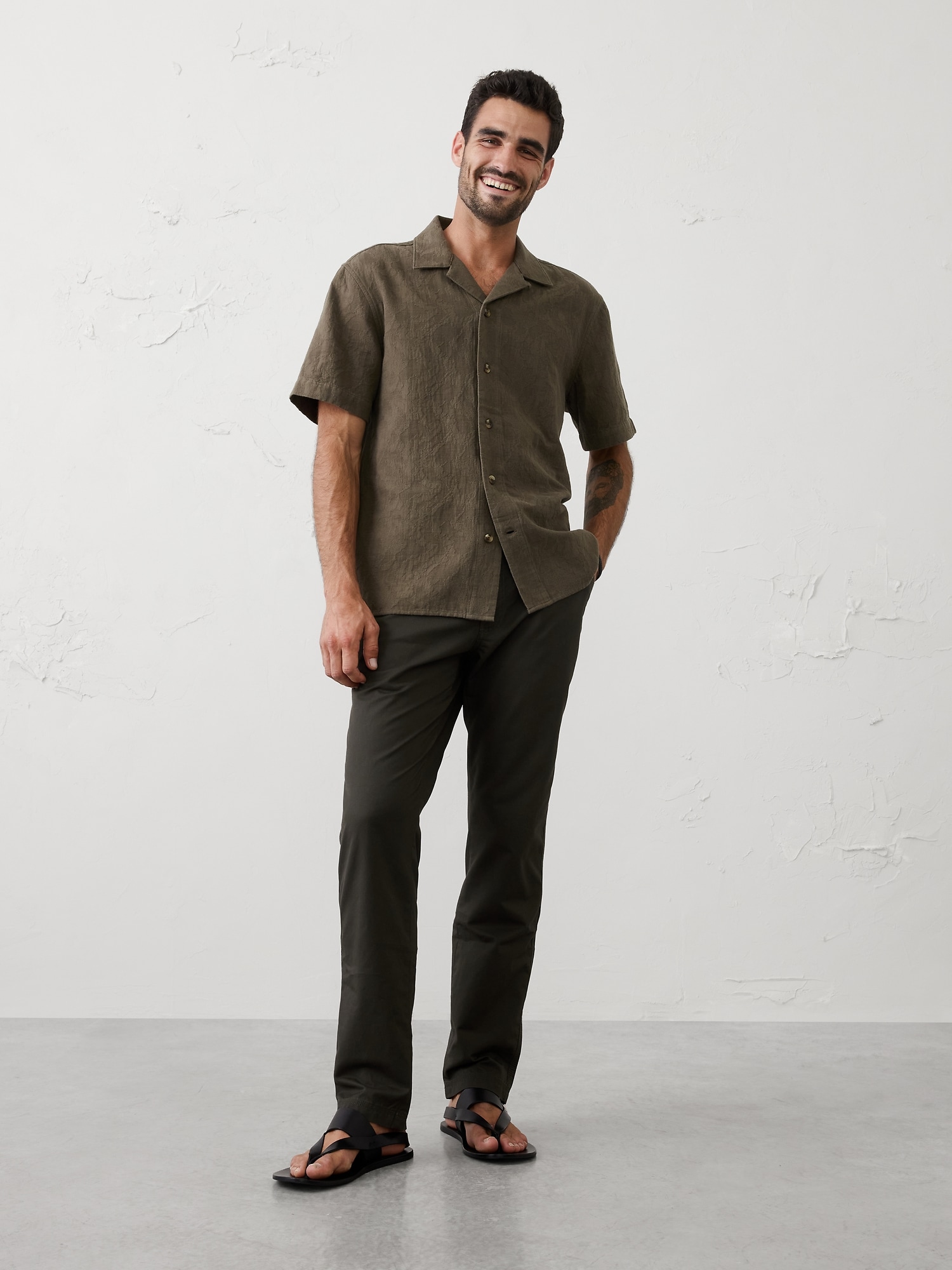 Image number 1 showing, Standard-Fit Coastal Resort Shirt