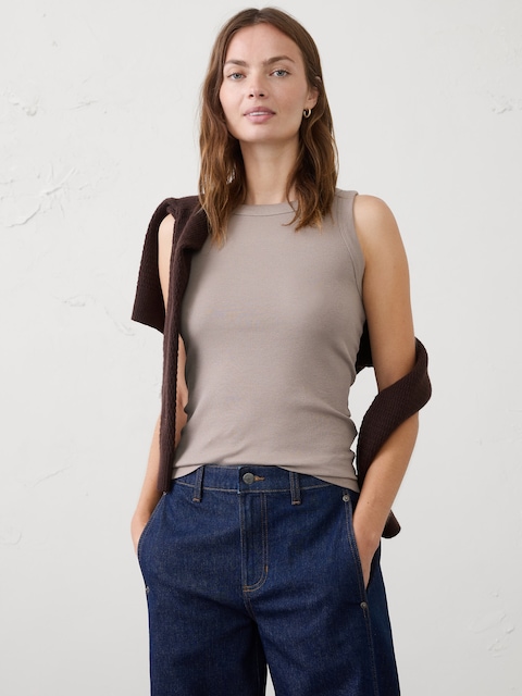 Ribbed Racer Tank