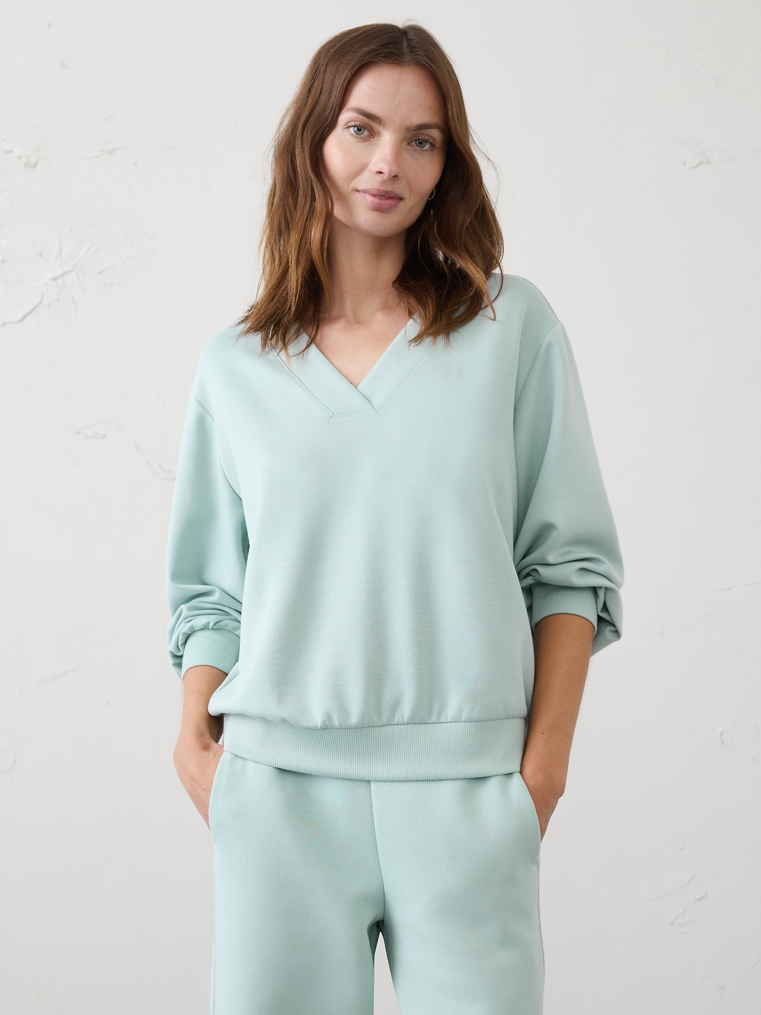 Image number 1 showing, Soft Touch V-Neck Sweatshirt