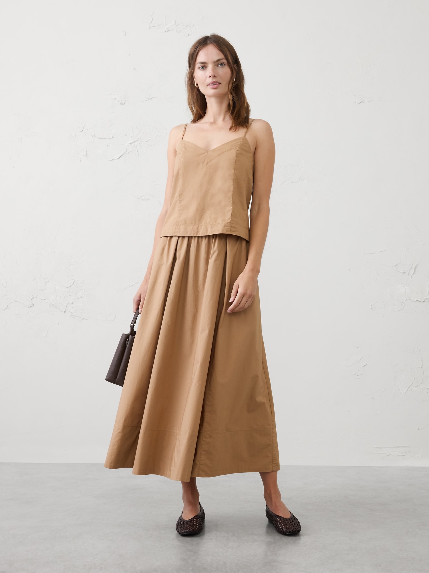 Image number 1 showing, Pleated Swing Cropped Top