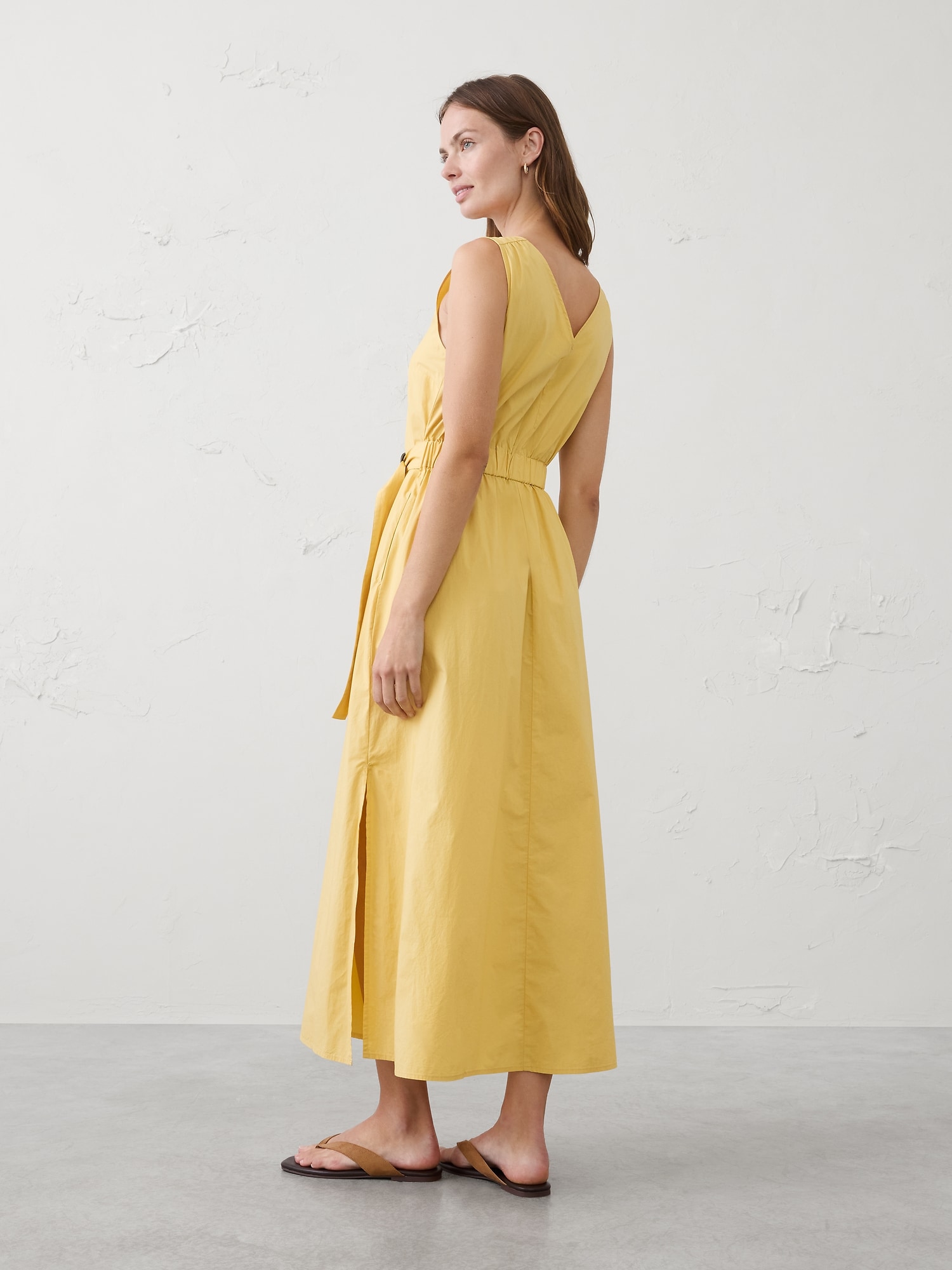Image number 2 showing, Poplin Belted Maxi Dress