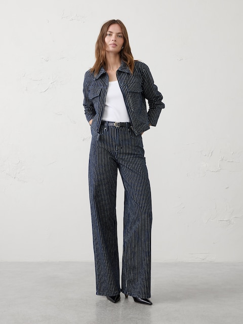Wide-Leg High-Rise Jean