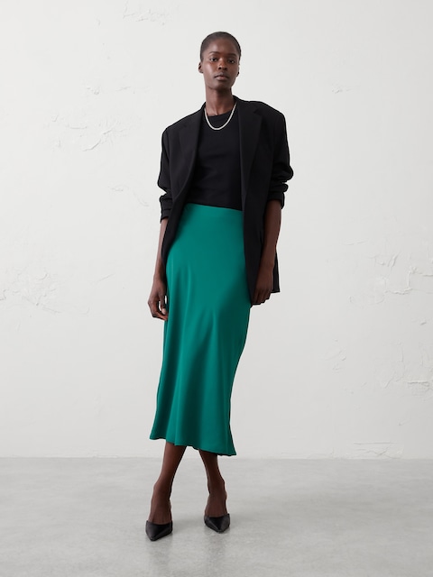 Midi Slip Skirt