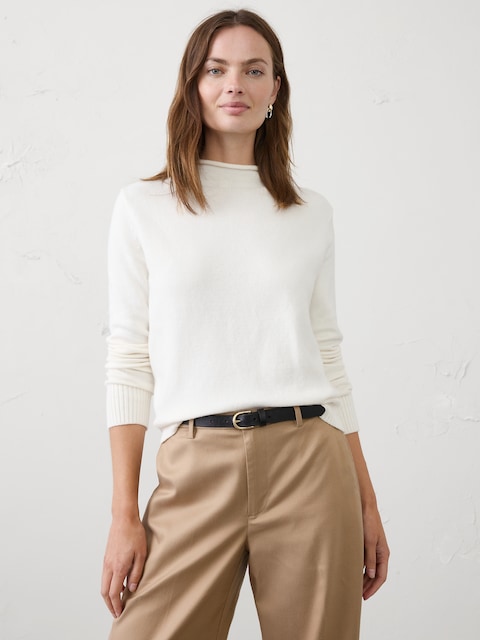 Perfectly Soft Roll Mock-Neck Sweater