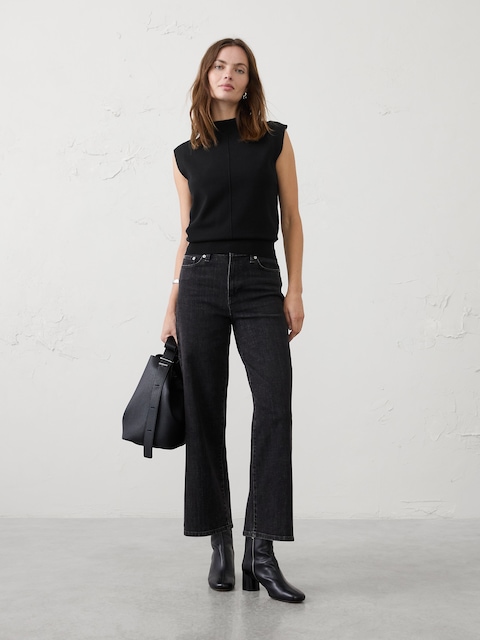 Mockneck Shell Sweater