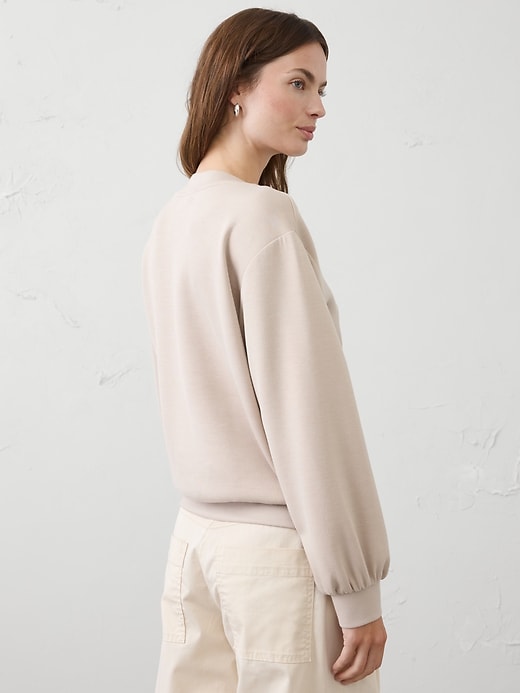 Soft Touch V-Neck Sweatshirt | Banana Republic Factory