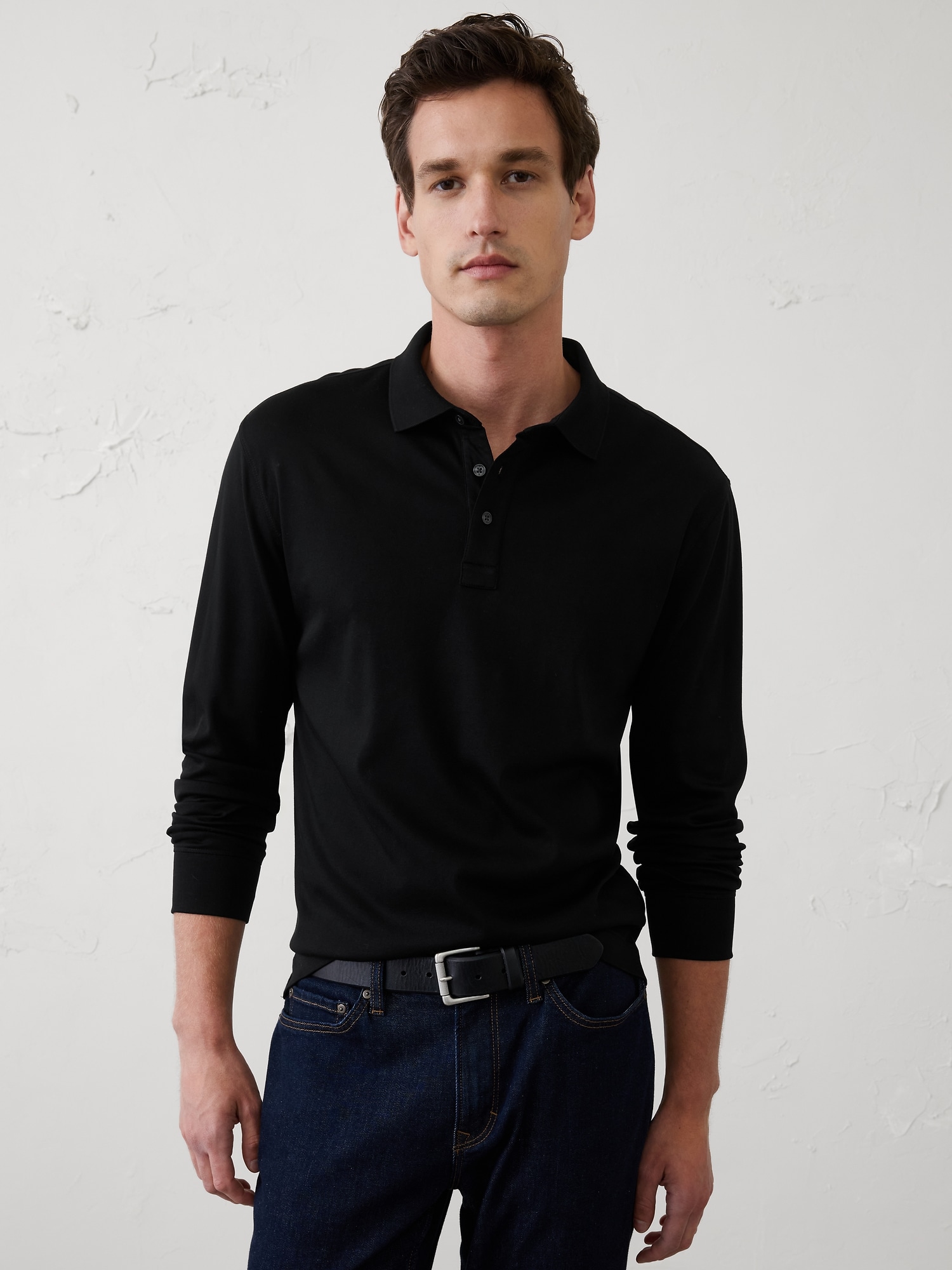 Image number 1 showing, Standard-Fit Luxe Touch Polo