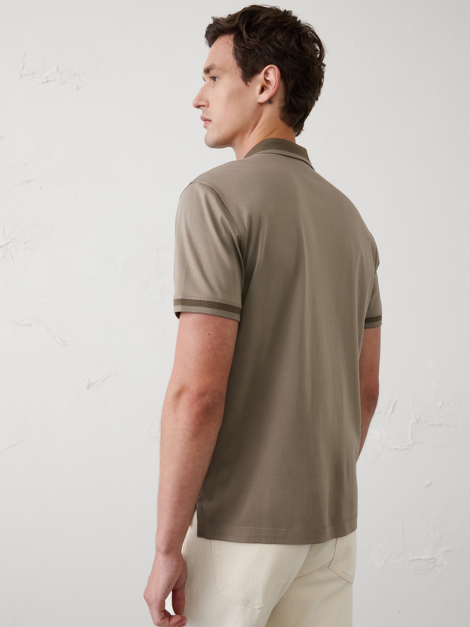 Image number 2 showing, Slim-Fit Luxe Touch Button-Down Polo