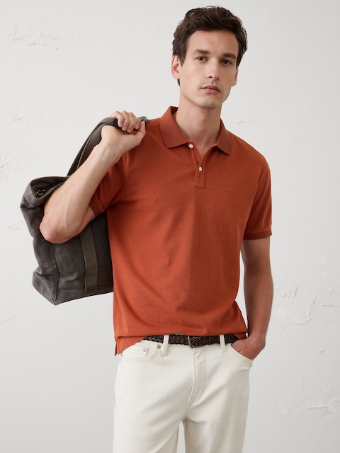 Standard-Fit Pique Polo