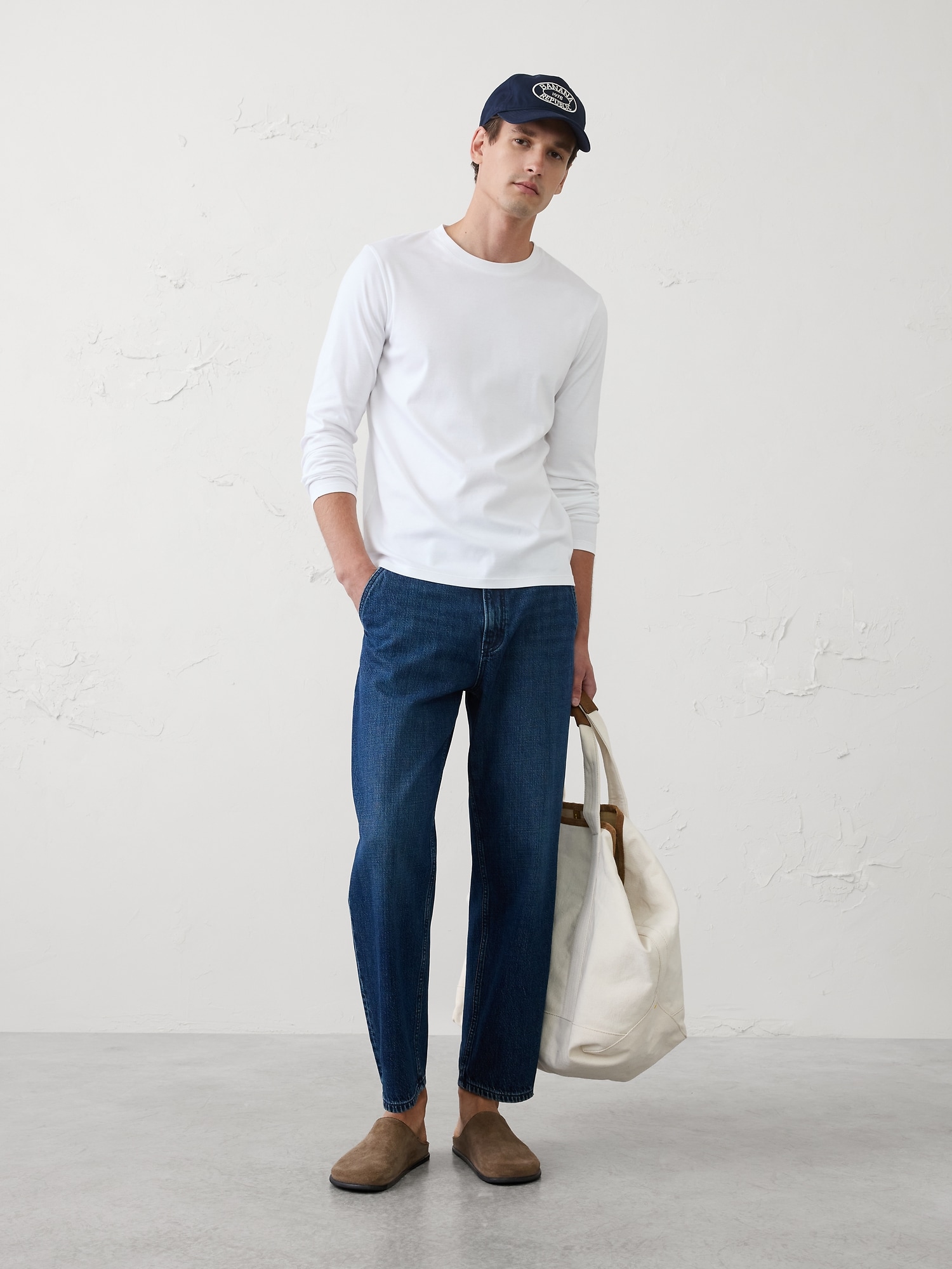 Image number 1 showing, Slim-Fit Luxe Touch Long-Sleeve T-Shirt