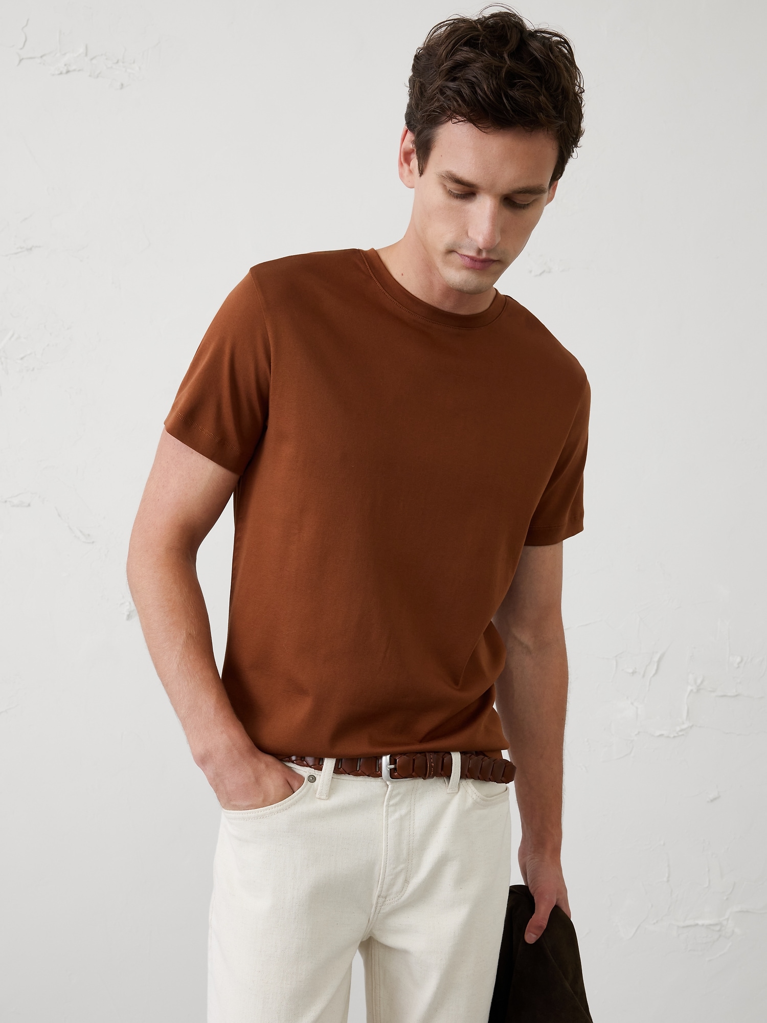 Image number 1 showing, Luxe Touch Crew-Neck T-Shirt