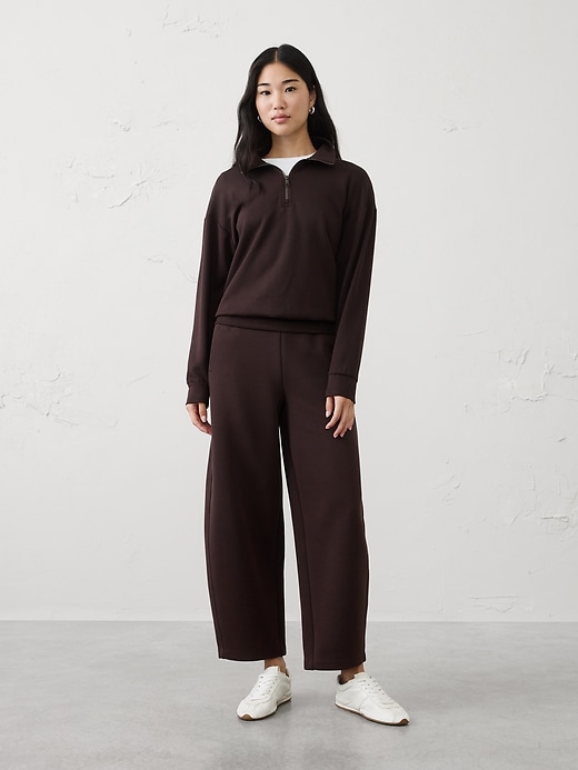 Lightweight Weekender Quarter-Zip Sweatshirt | Banana Republic Factory