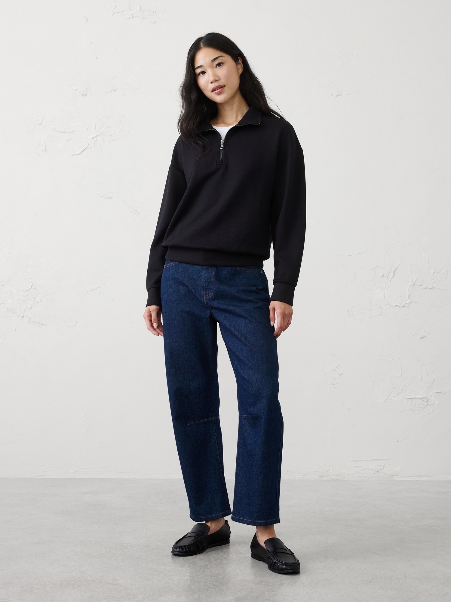 Image number 1 showing, Soft Touch Quarter-Zip Sweatshirt