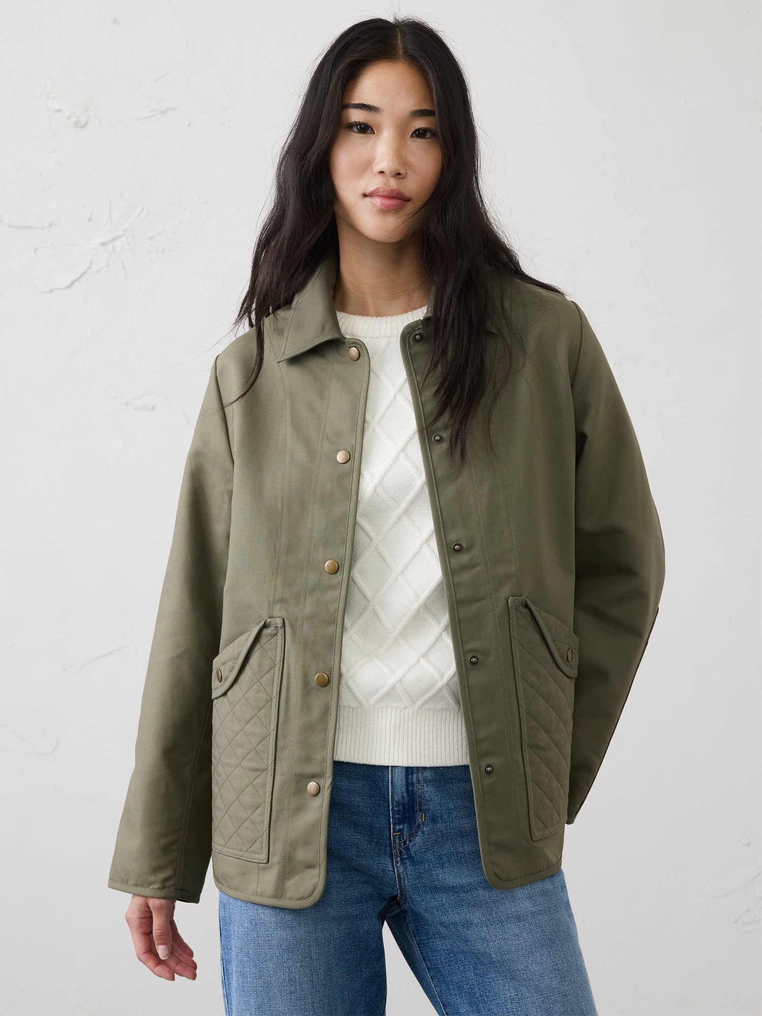 Image number 1 showing, Quilted Patchwork Jacket