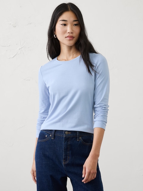 Timeless Long-Sleeve Crew-Neck T-Shirt
