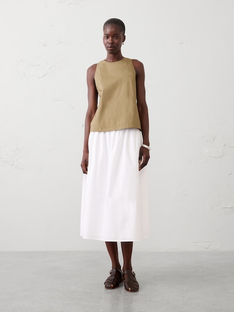High-Neck Swing Top