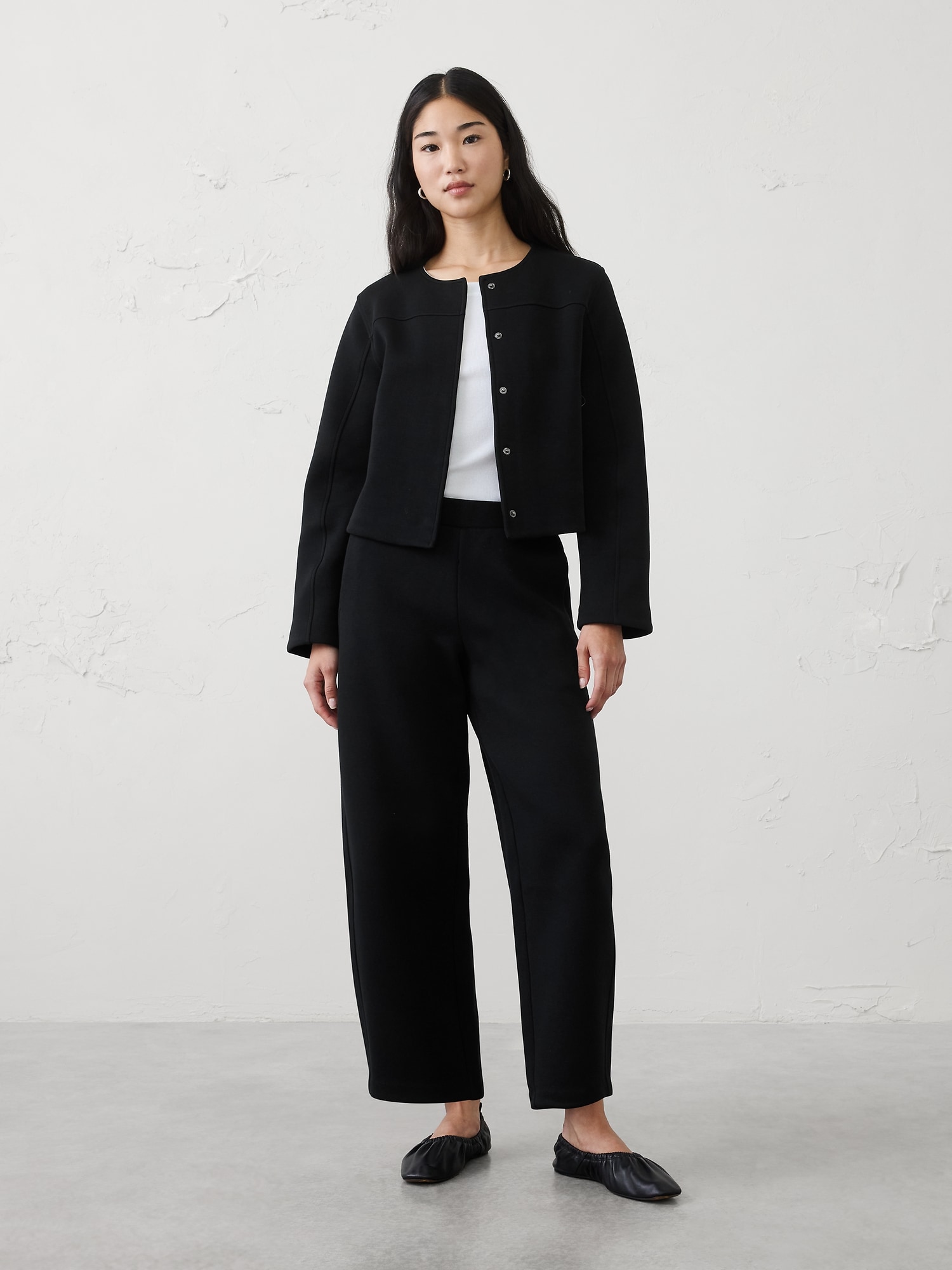 Image number 1 showing, Weekender Barrel-Leg Mid-Rise Pant