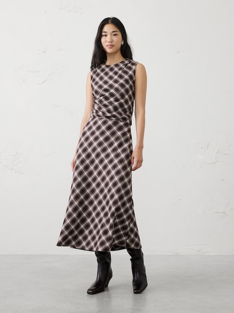 Ruched High-Neck Top