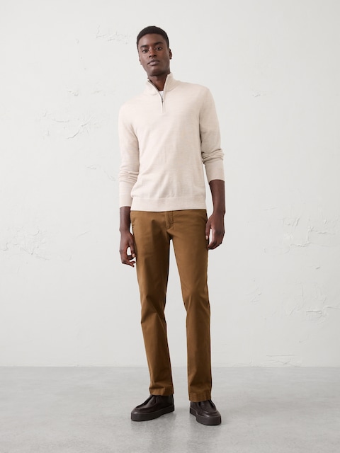 Merino Wool Quarter-Zip Sweater
