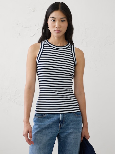 Ribbed Racer Tank