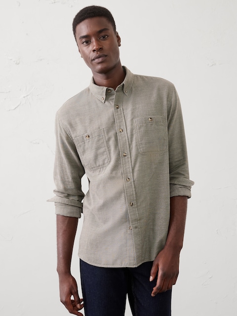 Standard-Fit Soft Double Weave Shirt