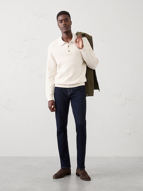 Cable Sweater Polo