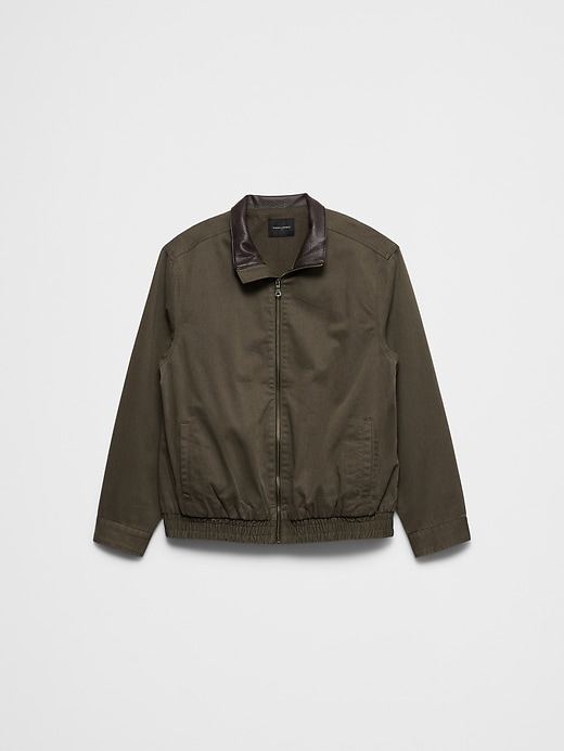 Peached Cotton Zip Jacket | Banana Republic Factory