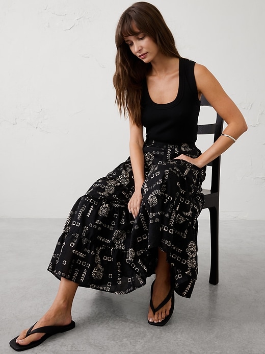 Tiered Maxi Skirt | Banana Republic Factory