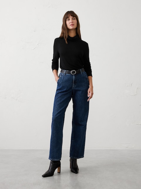 Soft Luxe Turtle-Neck Top