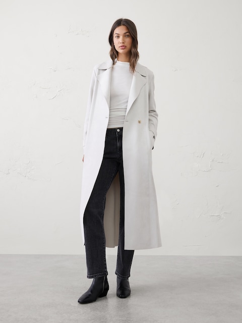 Vegan Suede Long Coat