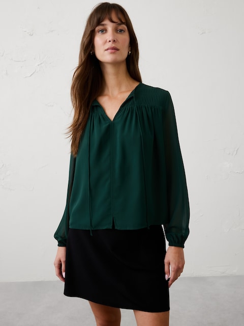 Chiffon Pleat-Release Blouse