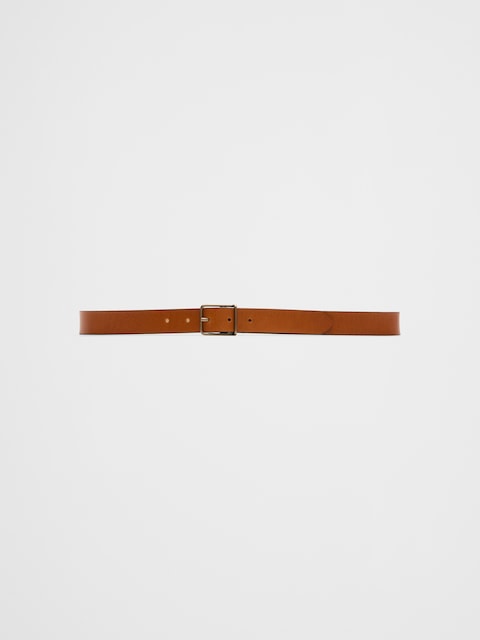 Leather Casual Square-Buckle Belt