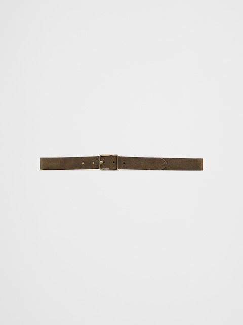 Leather Casual Square-Buckle Belt