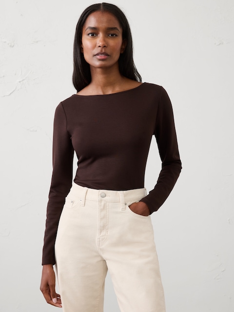 Soft Touch Boatneck Top