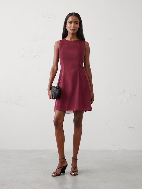 Organza Above-Knee Dress
