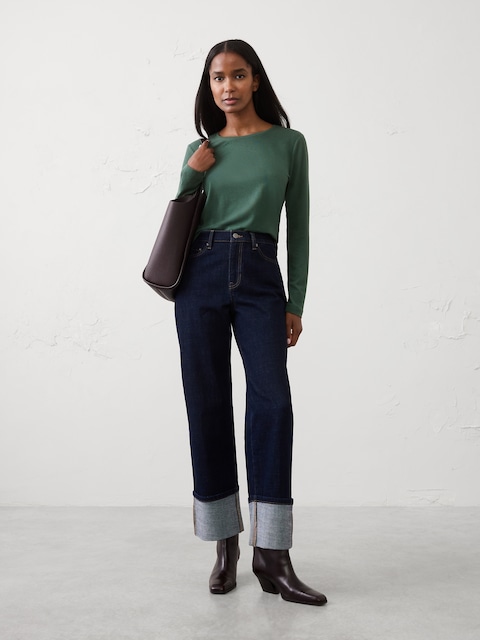 Timeless Long-Sleeve Crew-Neck T-Shirt