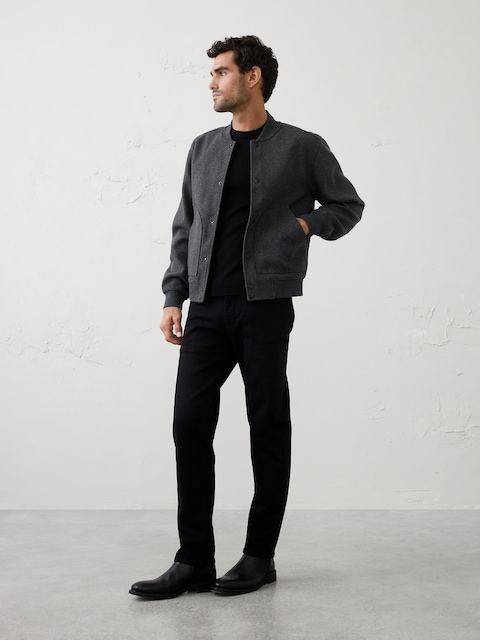 Knit Melton Bomber