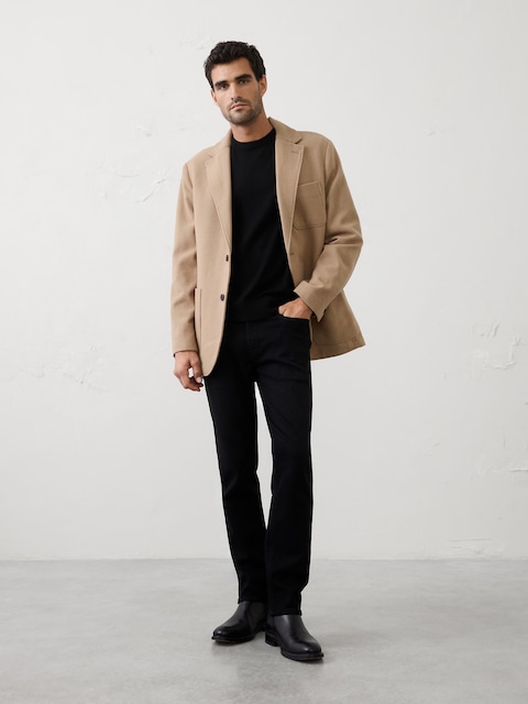 Lightweight Melton Blazer
