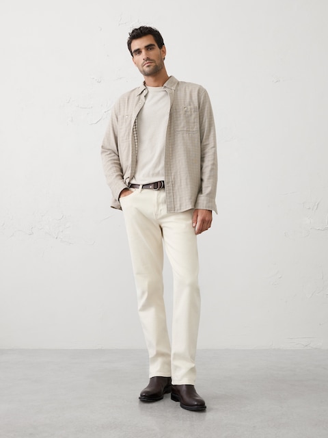 Standard-Fit Soft Double Weave Shirt