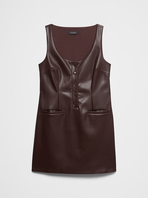 banana republic factory leather dress Women's Vegan Layering Mini Black Regular Size XL coll:sheer_bare-back