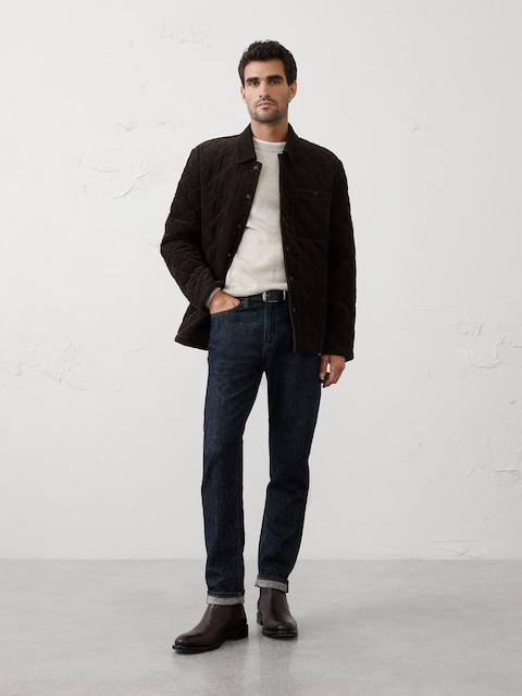 Corduroy Quilted Shirt Jacket