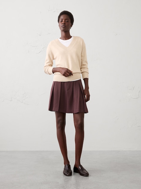 Pleated Mini Skirt