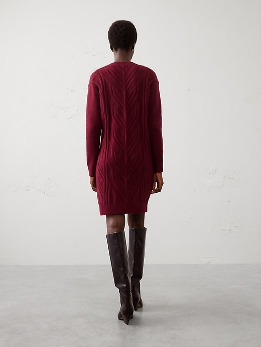 Cable Mini Sweater Dress