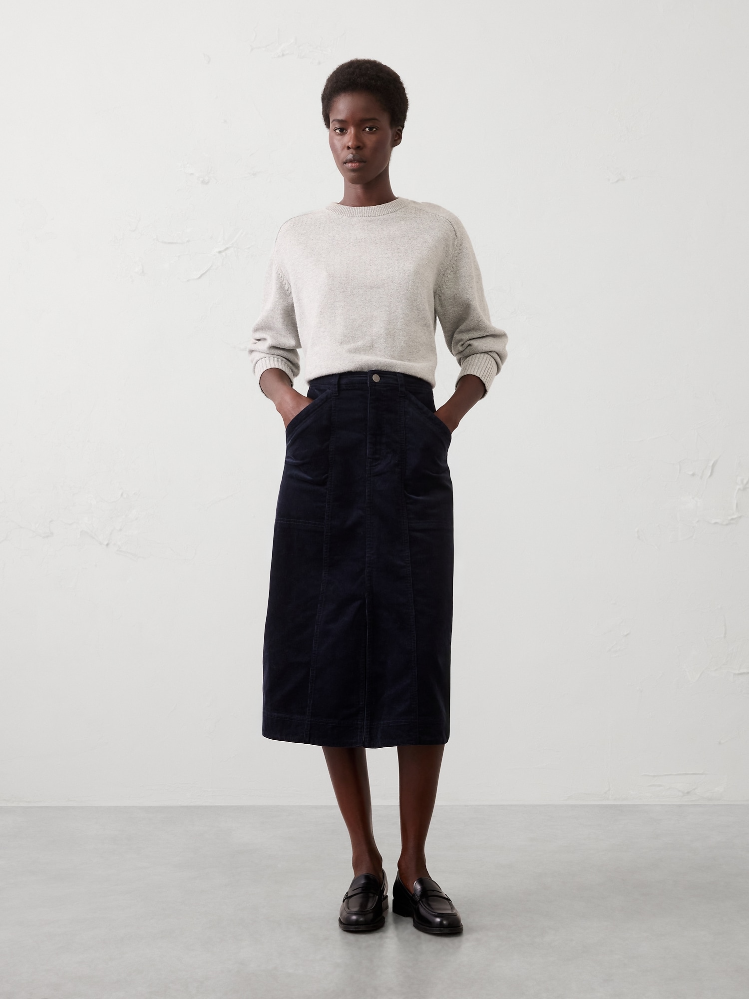 Front Slit Skirt | Banana Republic Factory