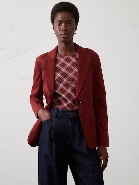 Drapey Tencel Blazer