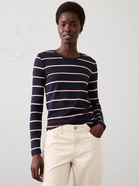 Timeless Long-Sleeve Crew-Neck T-Shirt