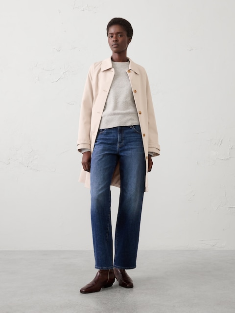 Straight-Leg Mid-Rise Jean