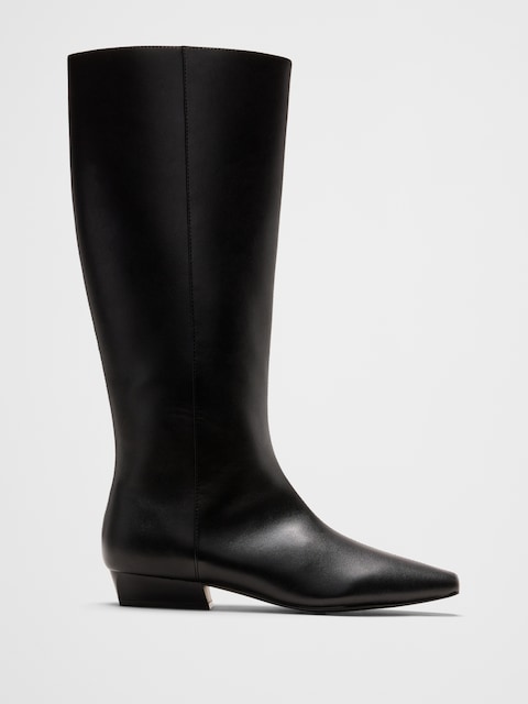 Vegan Leather Suede Tall Boot