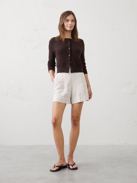 Anyday Linen-Blend High-Rise Short